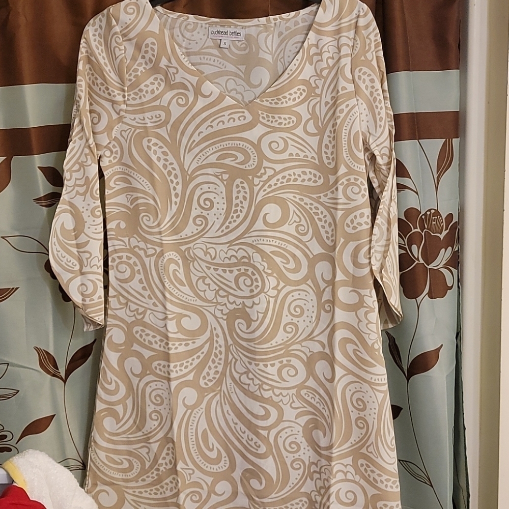 Buckhead Betties Women's Khaki Paisley/Mila Dress